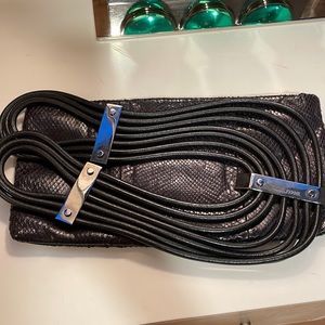 Gianfranco Ferre python clutch